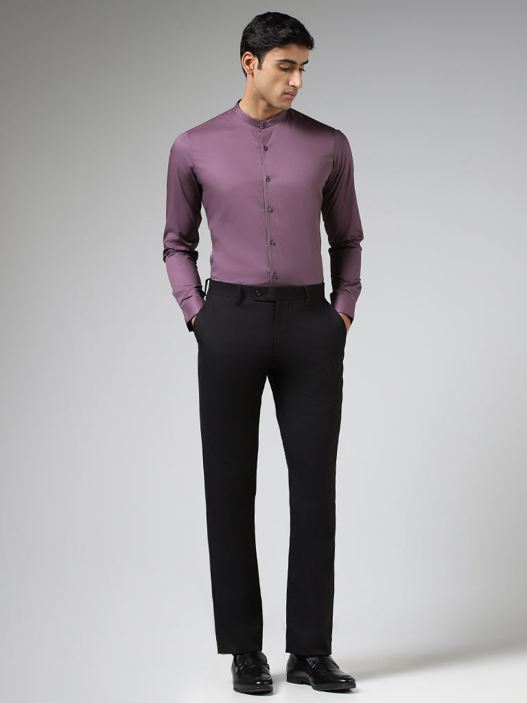 Buy Jainish Light Purple Regular Fit Self Design Cotton Shirt for Men's  Online @ Tata CLiQ